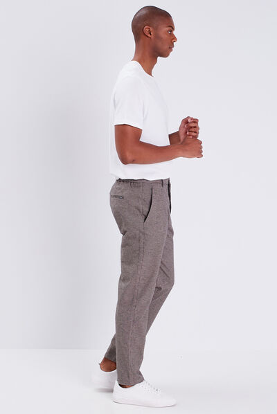 Pantalon chino marron foncé homme