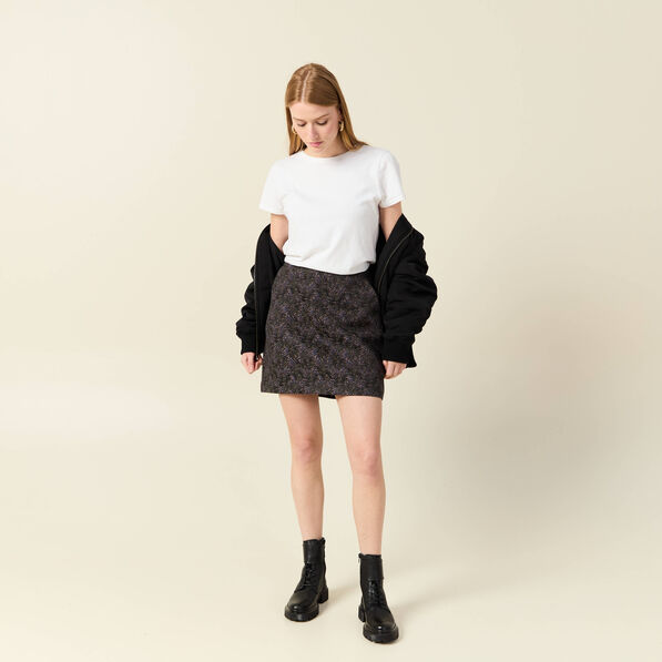 jupe droite multicolore femme Jupe droite multicolore femme