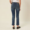 Jeans regular 7/8ème denim stone femme