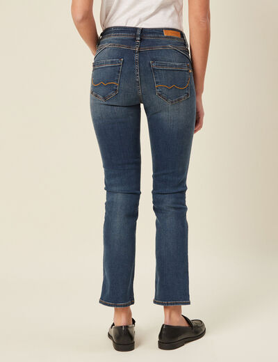 Jeans regular 7/8ème denim stone femme