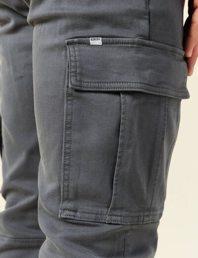 Pantalon battle bas resserré vert foncé homme