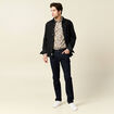 Chemise à manches longues beige homme