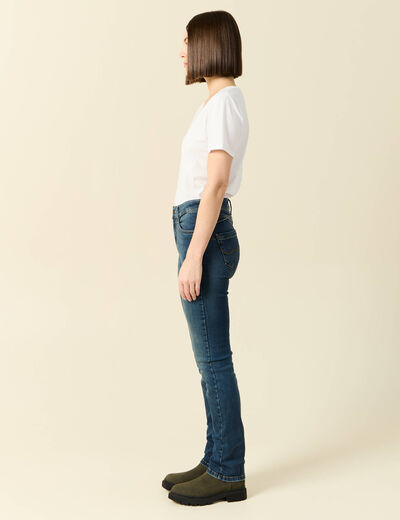 Jeans Demi - regular taille haute denim stone femme