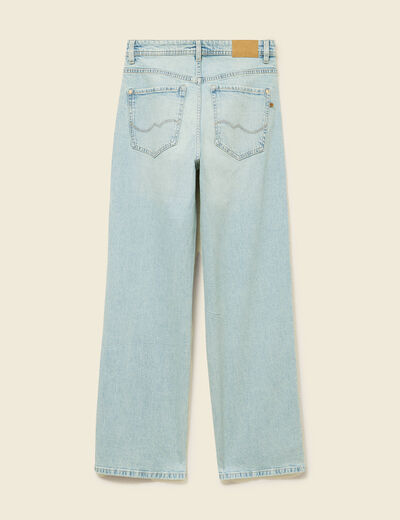 Jeans large taille standard bleu femme