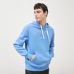 Sweat &agrave; capuche bleu violet homme