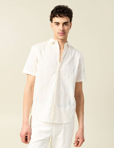 Chemise manches courtes sable homme
