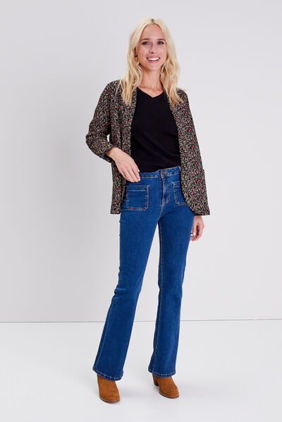 Pull éco-responsable noir femme
