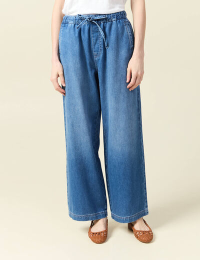 Jeans jogging élastiqué denim used femme
