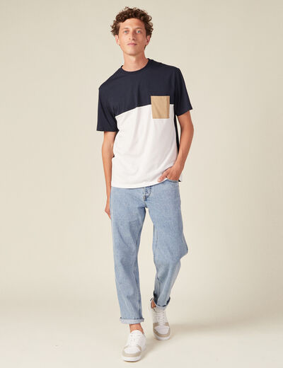 T-shirt éco-responsable bleu marine homme