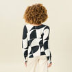 Pull manches longues noir femme
