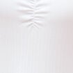 D&eacute;bardeur d&eacute;collet&eacute; &agrave; bretelles blanc femme