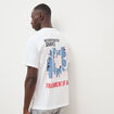 T-shirt en coton manches courtes blanc homme