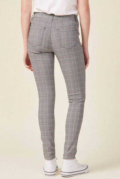 Pantalon skinny gris femme