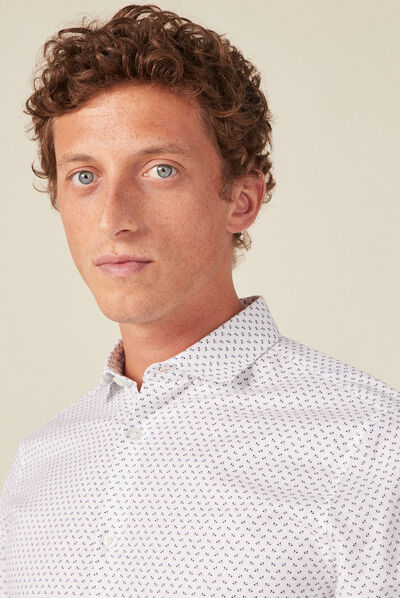 Chemise éco-responsable blanc homme