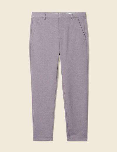 Pantalon chino slim gris homme
