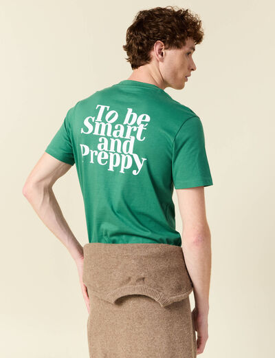 T-shirt en coton vert homme