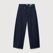Jeans slouchy ceinture taille standard denim brut rinse femme