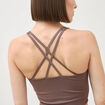Brassi&egrave;re ajust&eacute;e cropped marron femme