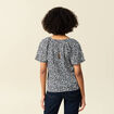 T-shirt manches courtes bleu femme