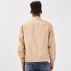 Veste teddy droite beige homme