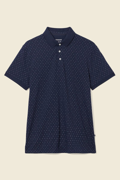 Polo éco-responsable bleu marine homme