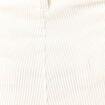Pantalon large 7/8&egrave;me taille haute ecru femme