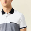 Polo éco-responsable bleu marine homme