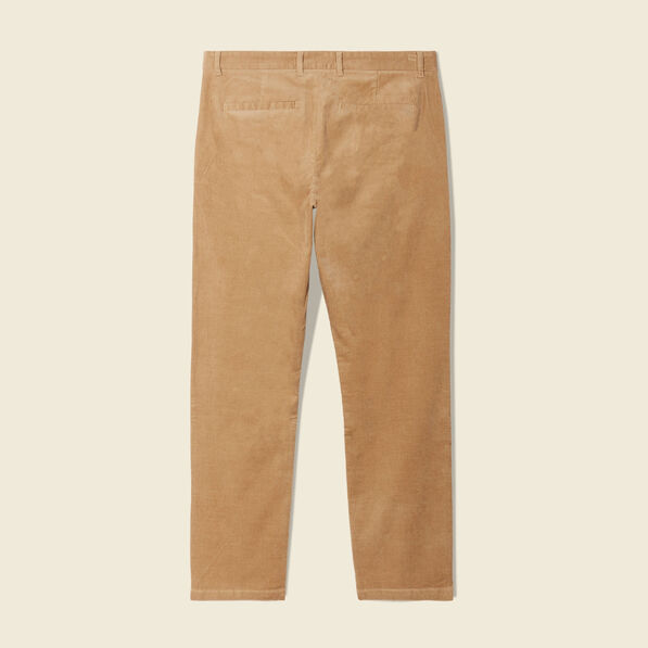 pantalon chino tapered velours beige homme Pantalon chino tapered velours beige homme