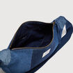 Sac bandouli&egrave;re en coton effet jeans denim brut femme