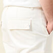 Pantalon cargo large longueur 32 ecru homme