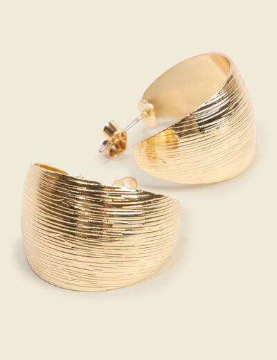 Boucles d'oreilles couleur or femme