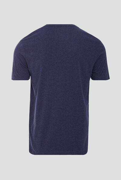 T-shirt éco-responsable bleu foncé homme
