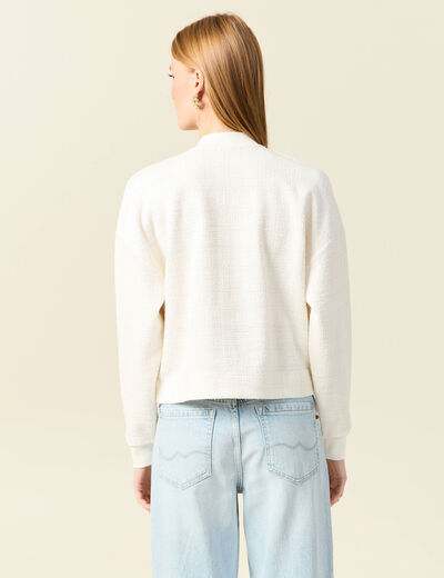 Gilet éco-responsable ecru femme