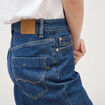 Jeans mom 7/8&egrave;me bleu clair femme