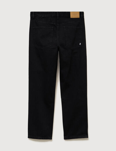 Jeans large relaxed denim noir homme