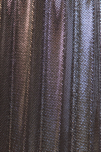 Jupe midi évasée plissée gris argent femme