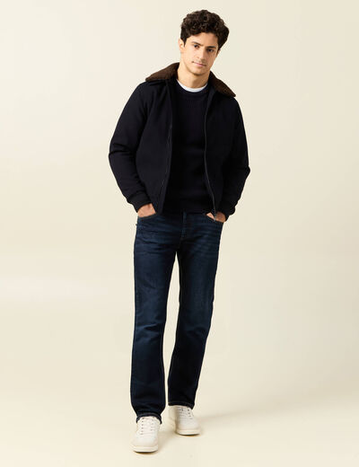 Jeans regular longueur 34 denim brut homme