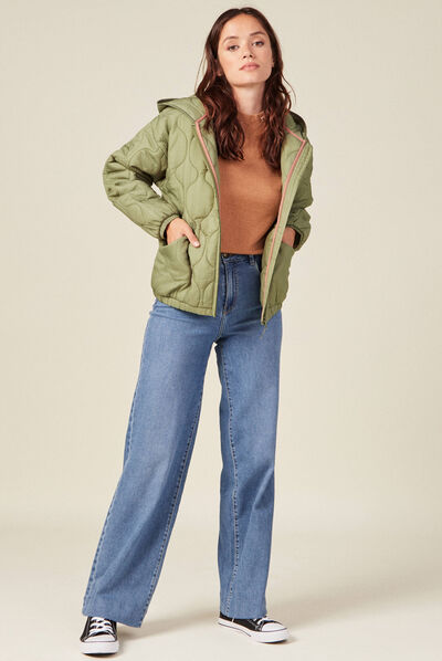 Pull manches longues marron clair femme