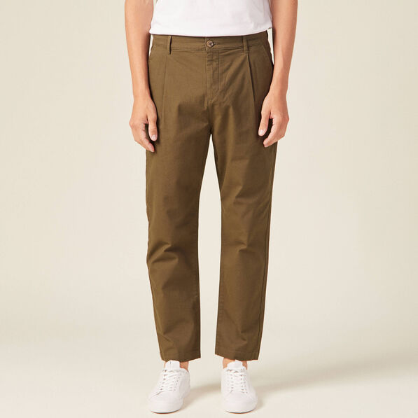 Pantalon chino taupe homme