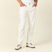 Jeans straight taille tapered denim blanc homme
