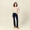 Pull manches longues ecru femme