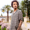 Chemise manches courtes beige homme