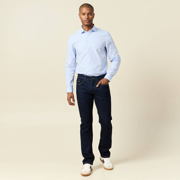 Chemise manches longues bleu ciel homme