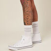 Tennis en toile à lacets blanc homme