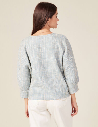 Sweat éco-responsable bleu femme