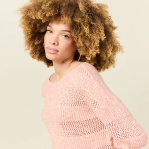 pull manches longues rose saumon femme Pull manches longues rose saumon femme