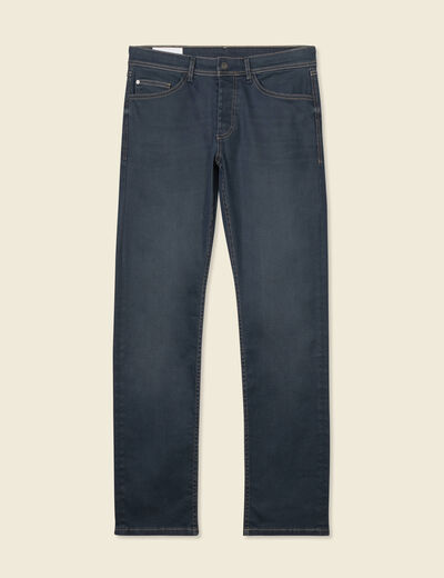 Jeans regular used denim gris homme