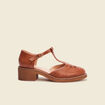 Sandales salom&eacute; &agrave; talons marron femme