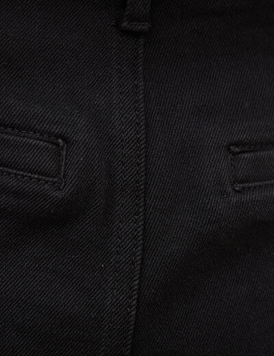 Jeans wide large taille haute denim noir femme