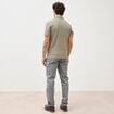 Polo manches courtes vert kaki homme